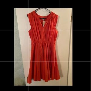 NBW ColdWater Creek, Red-Orange Summer Dress
